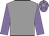 Grey body, mauve arms, mauve cap, grey star