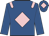 Royal Blue, Pink diamond and epaulettes, Royal Blue sleeves and cap, Pink diamond
