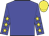 Blue, yellow stars on sleeves, yellow cap