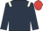 dark blue, beige epaulettes, red cap