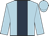 Light blue, dark blue stripe