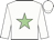 White, light green star