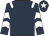Dark blue, white epaulets, chevrons on sleeves, dark blue cap, white star