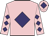 Pink, purple diamond, diamonds on sleeves, pink cap, purple diamond