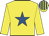 Yellow, royal blue star, striped cap
