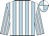 Light blue and white stripes, quartered cap