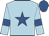 Light blue, royal blue star, armlets and cap