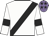 White, black sash and armlets, mauve cap, black stars