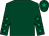 Dark green, emerald green stars on sleeves, dark green cap, emerald green star