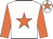 White body, orange star, orange arms, white cap, orange star