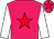 Rose body, red star, white arms, rose cap, red star