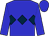 Blue, dark blue triple diamond