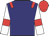 navy, white sleeves, red epaulets, red armlets, red cap