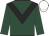 Dark green, black chevron, white cap