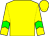 Yellow body, yellow arms, big-green chevron, yellow cap