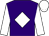 Purple body, white diamond, white arms, white cap