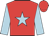 Red, light blue star and sleeves