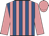 Royal blue and shocking pink stripes, sleeves and cap