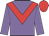 Mauve, red chevron, red cap