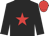 Black, red star, red cap