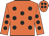 Orange, black spots