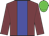 Garnet body, big-blue stripe, garnet arms, green cap