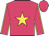 Rose body, yellow star, rose arms, yellow seams, rose cap