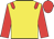 Yellow body, red epaulettes, red arms, red cap