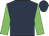 Dark Blue, Green sleeves