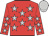 red, silver stars and cap