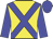 Yellow, Blue cross belts, blue sleeves, blue cap