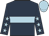 Dark blue, light blue hoop, dark blue sleeves, light blue stars and cap