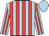 Light blue and red stripes, light blue cap