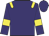 Purple, yellow epaulets and armlets