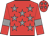 Red, grey stars and armlets