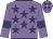 Mauve, purple stars, armlets and stars on cap