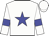 white, blue star, blue armbands
