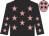 Black, shocking pink stars, shocking pink cap, black stars