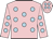 Pink, light blue spots