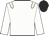 White body, beige epaulettes, white arms, black cap