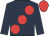 Dark blue, large red spots, red cap
