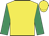 yellow, emerald green sleeves