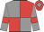 Grey body, red quartered, grey arms, red armlets, red cap, grey diamond