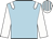 light blue, white epaulettes, white sleeves, white cap, light blue striped