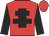 Red body, black cross of lorraine, black arms, red cap