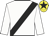 White, black sash, yellow cap, black star