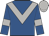 Royal blue, light grey chevron, armlets and cap