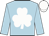 Light Blue, White shamrock and cap