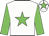 White body, green star, green arms, white cap, green star