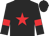 black, red star, red armbands